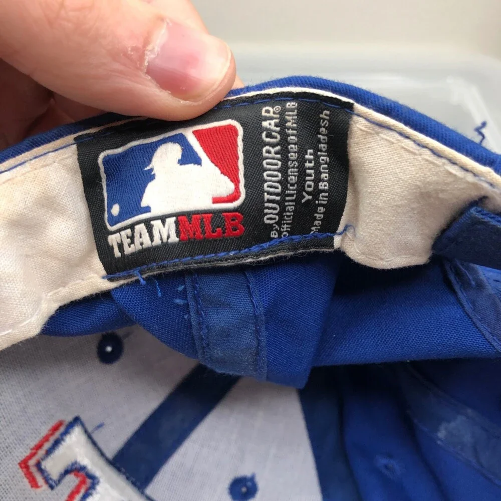 Texas Rangers Hat Boys Blue Adjustable Youth Size‎ Cap MLB Baseball
